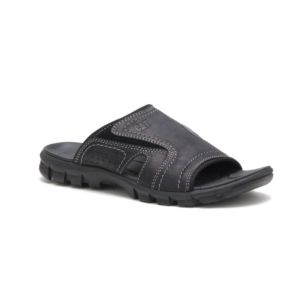 Caterpillar Shoes Sale - Caterpillar Indigo Pak Mens Sandals Black (956708-PHV)